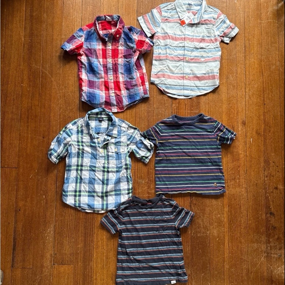 Set/Lot of Baby Gap Boys Mixed Short-Sleeve Shirts - size 3T